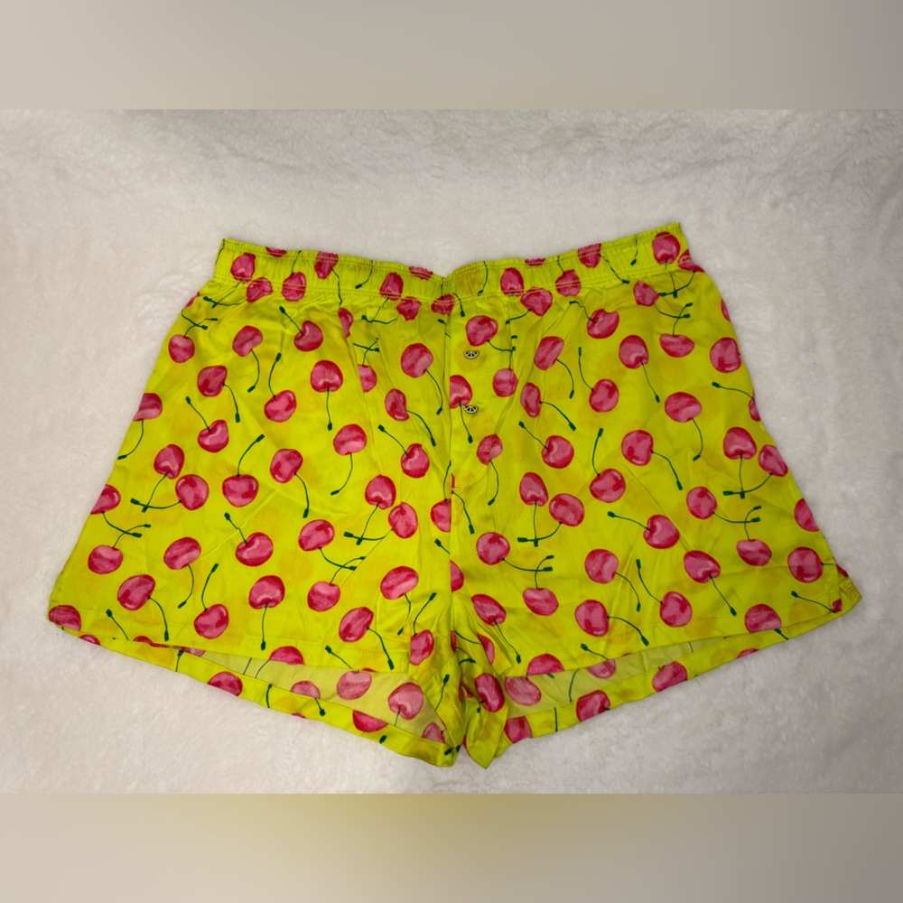 Victoria's Secret PINK Yellow Cherry Print Lounge Shorts